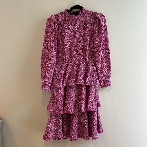 Who What Wear Pink Leopard Dress - Picture 3 of 8